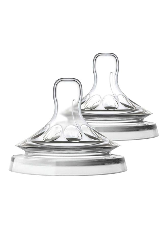 Philips Avent Pack Of 2 Natural Feeding Bottle Teats, 6 Months+